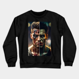 Zombie Two Face Crewneck Sweatshirt